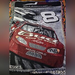 Dale Earnhardt JR 8 NASCAR Racing Woven Throw Tapestry Blanket